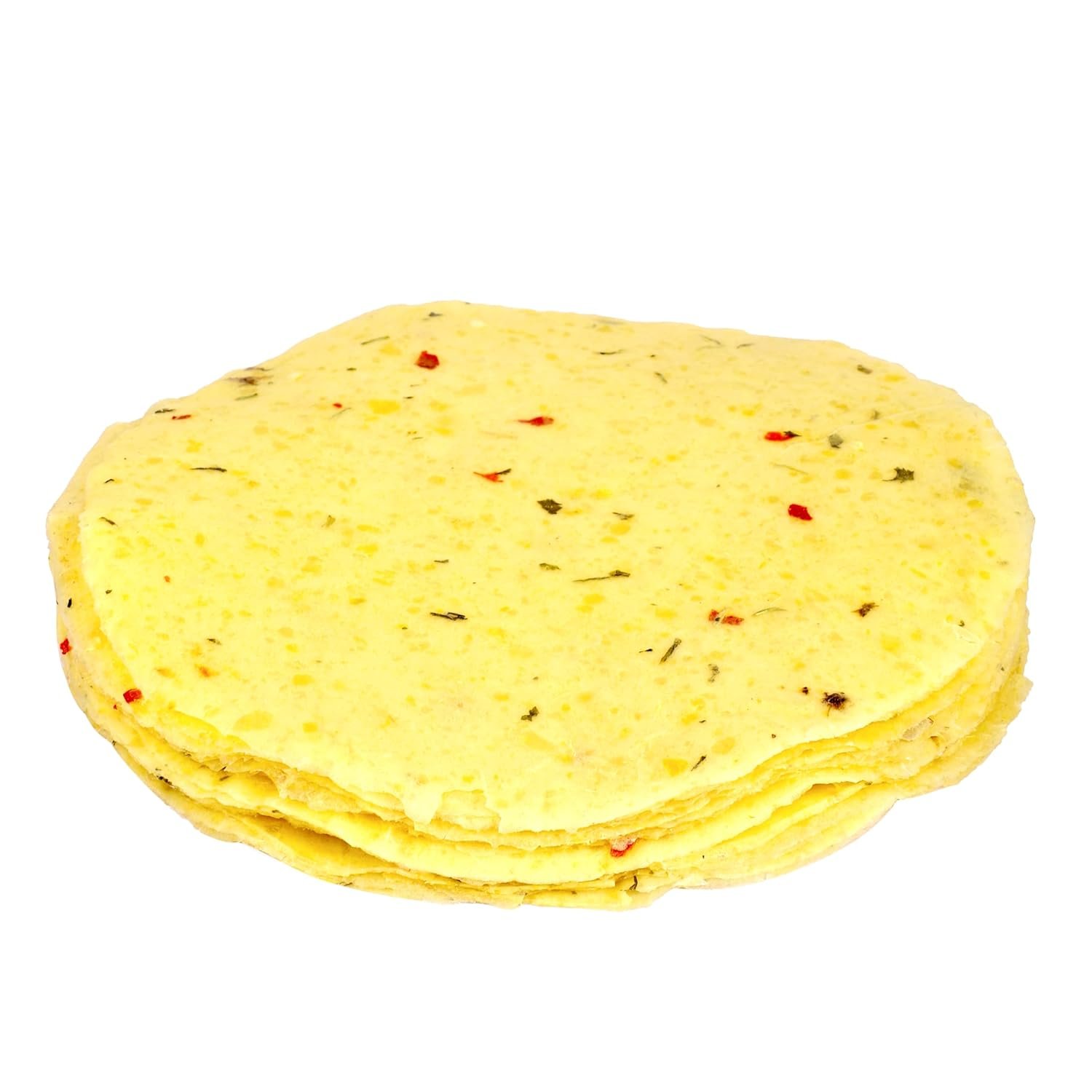 Banarasi Aloo Papad Regular Original Style 250gms | Handmade | Ready to Cook | 100% Vegetarian Indian Namkeen Snack | Crunchy Potato Papad | - Image 3